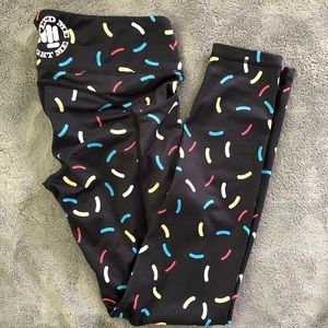 Feed Me Fight Me Donut Sprinkle leggings fmfm